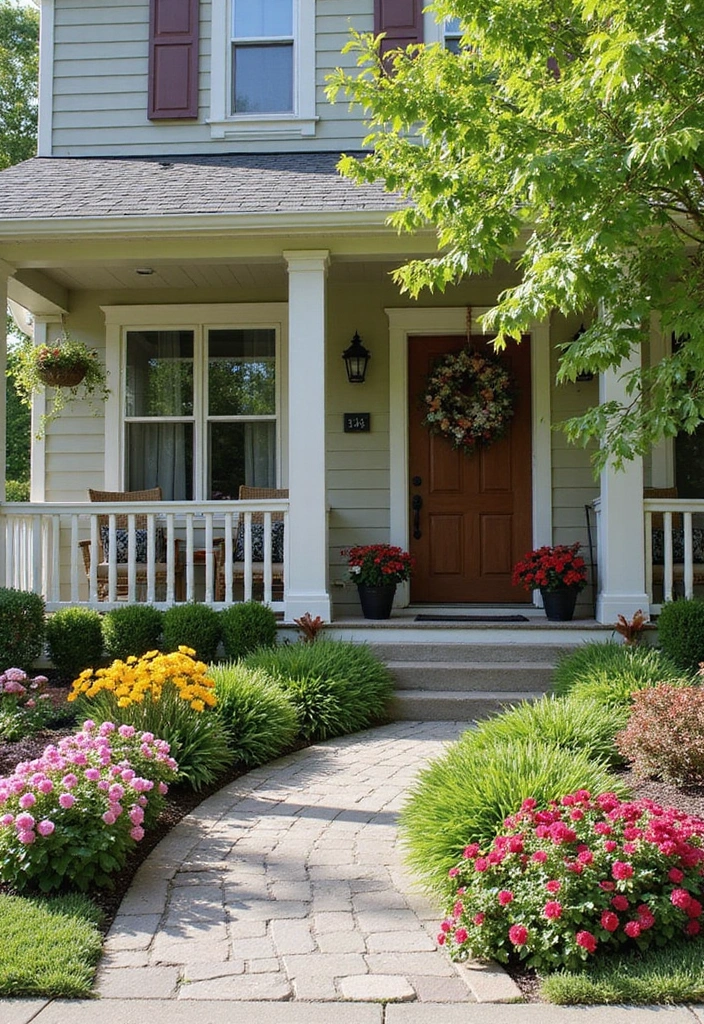 21 Simple Front Yard Landscaping Ideas for Tropical Outdoor Spaces - 15. Seasonal Decor