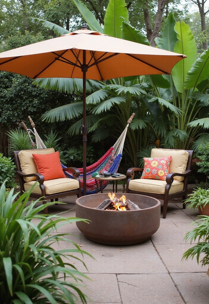 24 Tropical Landscaping Ideas for Your Home Garden - 4. Tropical Outdoor Seating