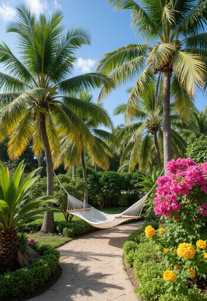 23 Florida Tropical Landscaping Ideas for Your Home - 1. Lush Palm Tree Oasis