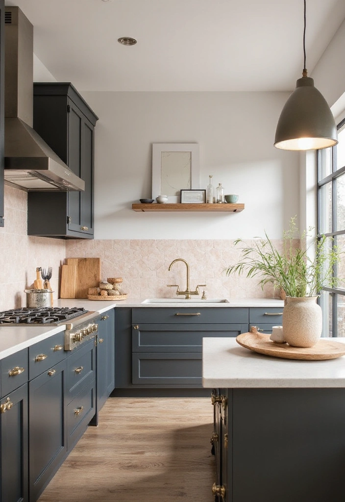 21 Backsplash Ideas for Dark Cabinets - 18. Soft Pastel Tiles