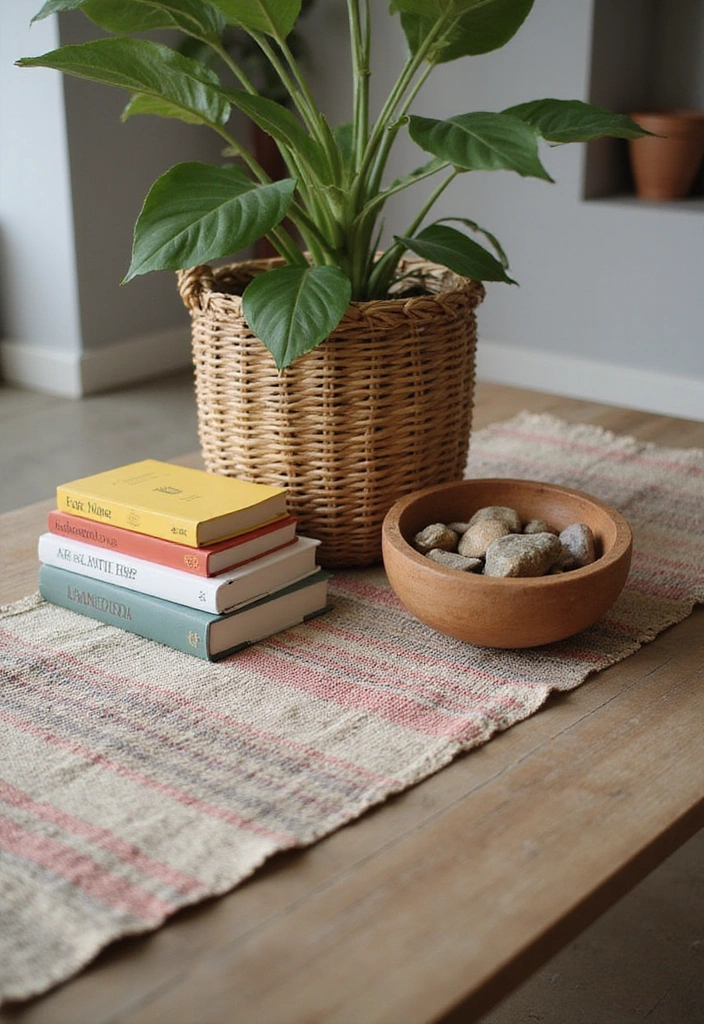 21 Coffee Table Decor Ideas for a Bohemian Home - 1. Layered Textures