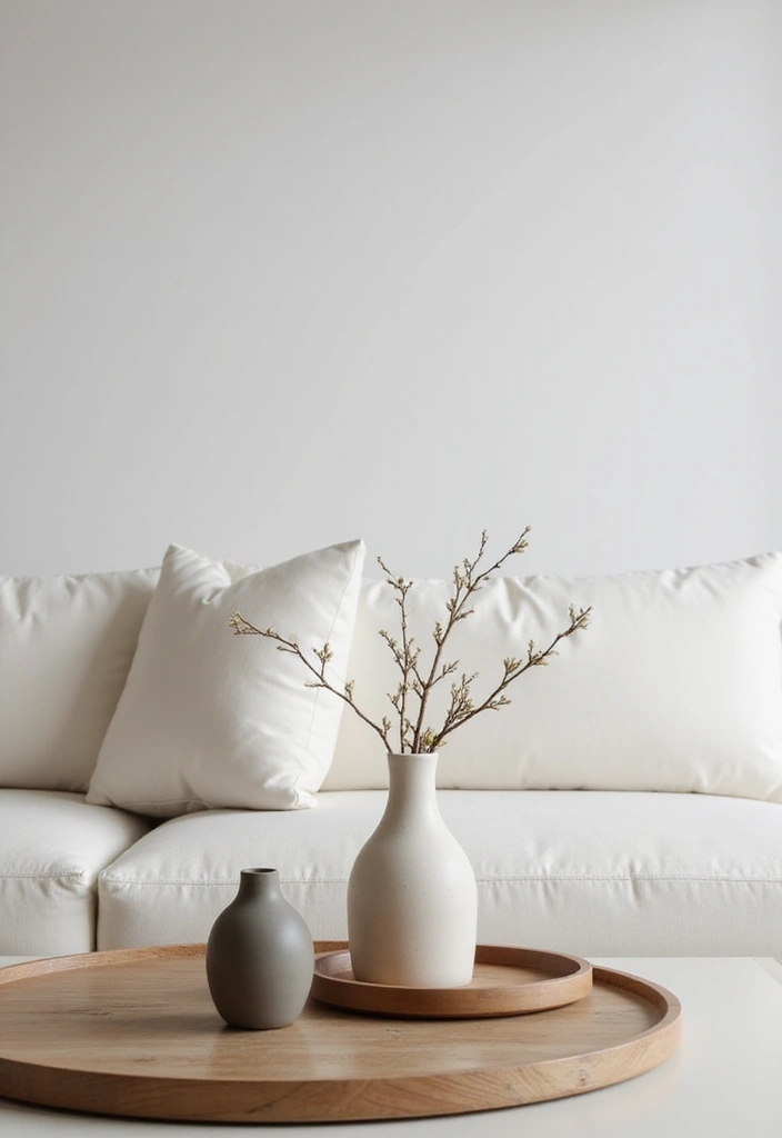 21 Coffee Table Decor Ideas for a Bohemian Home - 10. Minimalist Approach