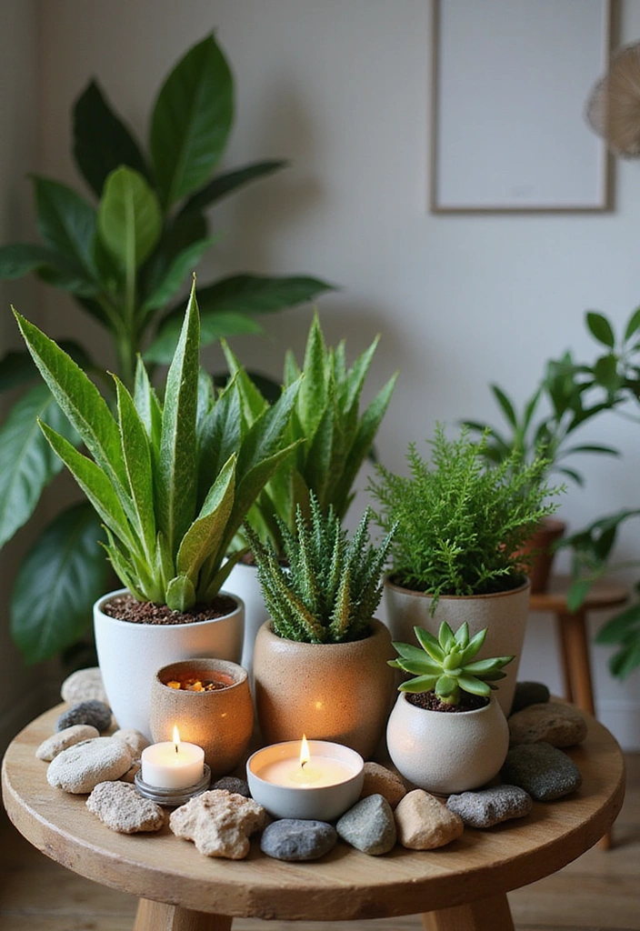 21 Coffee Table Decor Ideas for a Bohemian Home - 15. Greenery Galore