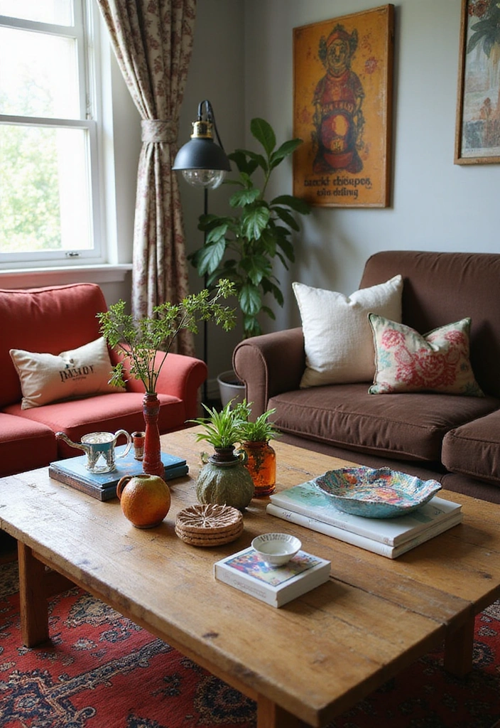 21 Coffee Table Decor Ideas for a Bohemian Home - 21. Embrace the Eclectic