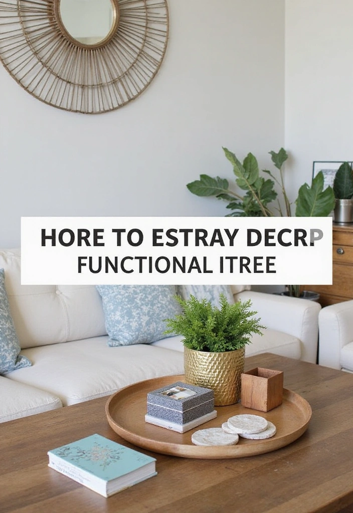 21 Coffee Table Decor Ideas for a Bohemian Home - 6. Functional Decor