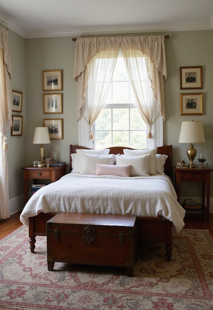 21 Master Bedroom Ideas for Couples - 11. Vintage Charm
