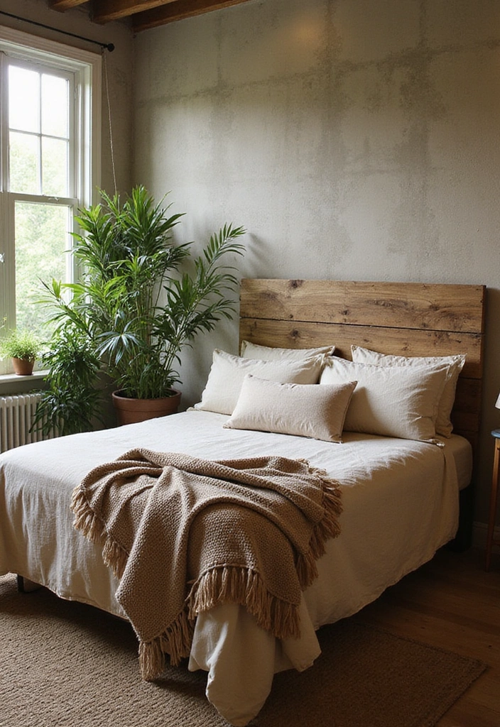 21 Master Bedroom Ideas for Couples - 12. Nature-Inspired Decor