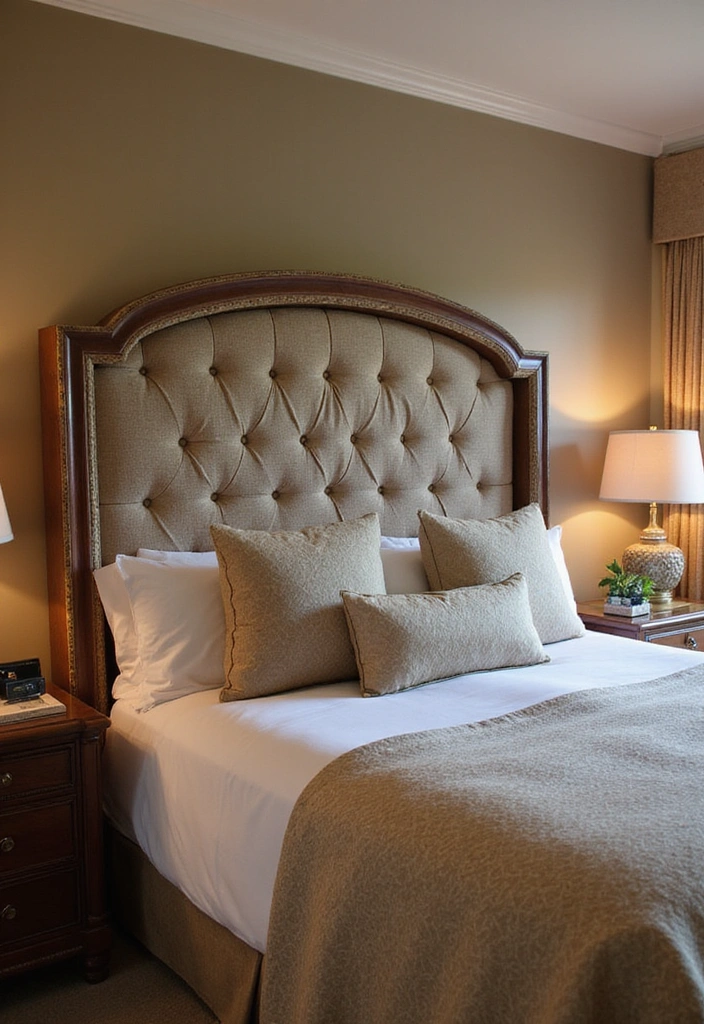 21 Master Bedroom Ideas for Couples - 15. Statement Headboard