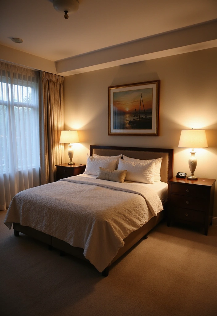 21 Master Bedroom Ideas for Couples - 16. Layered Lighting