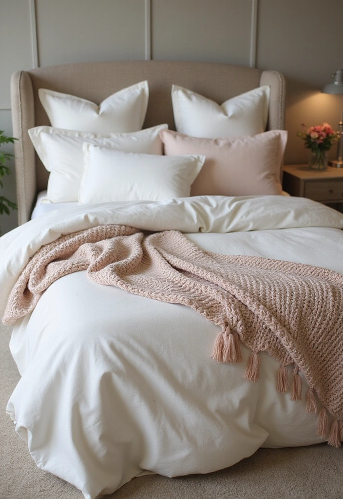 21 Master Bedroom Ideas for Couples - 17. Elegant Linens