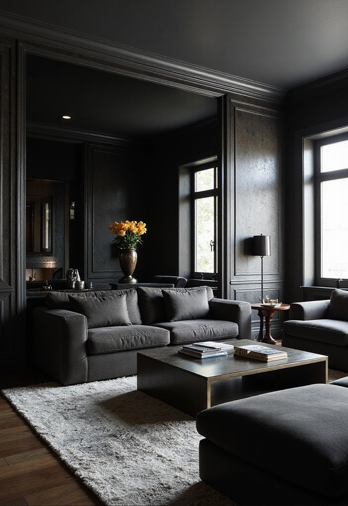 21 Mirror Wall Design Ideas - 14. Mirrored Accent Walls