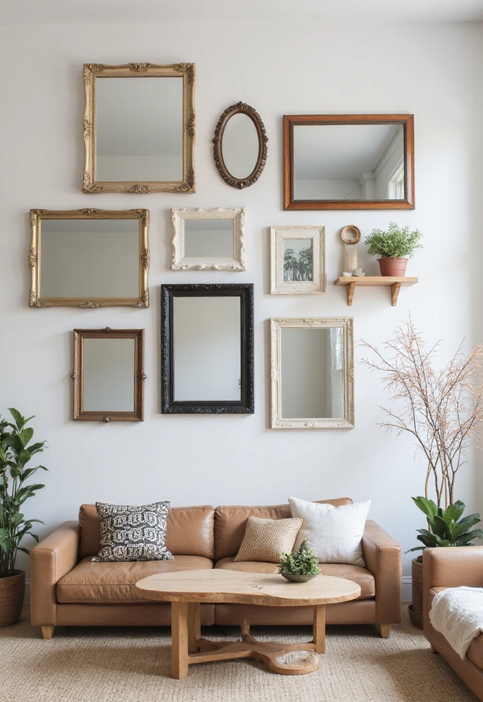 21 Mirror Wall Design Ideas - 16. Decorative Mirror Frames