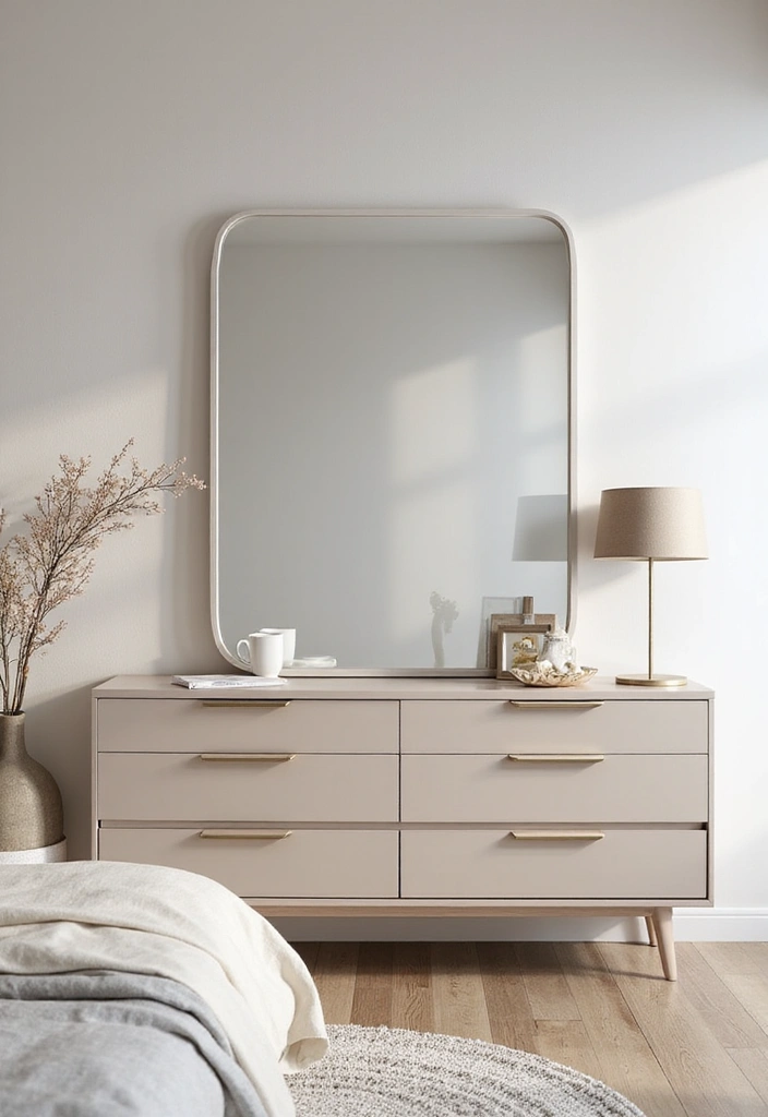 21 Mirror Wall Design Ideas - 20. Minimalist Mirrors