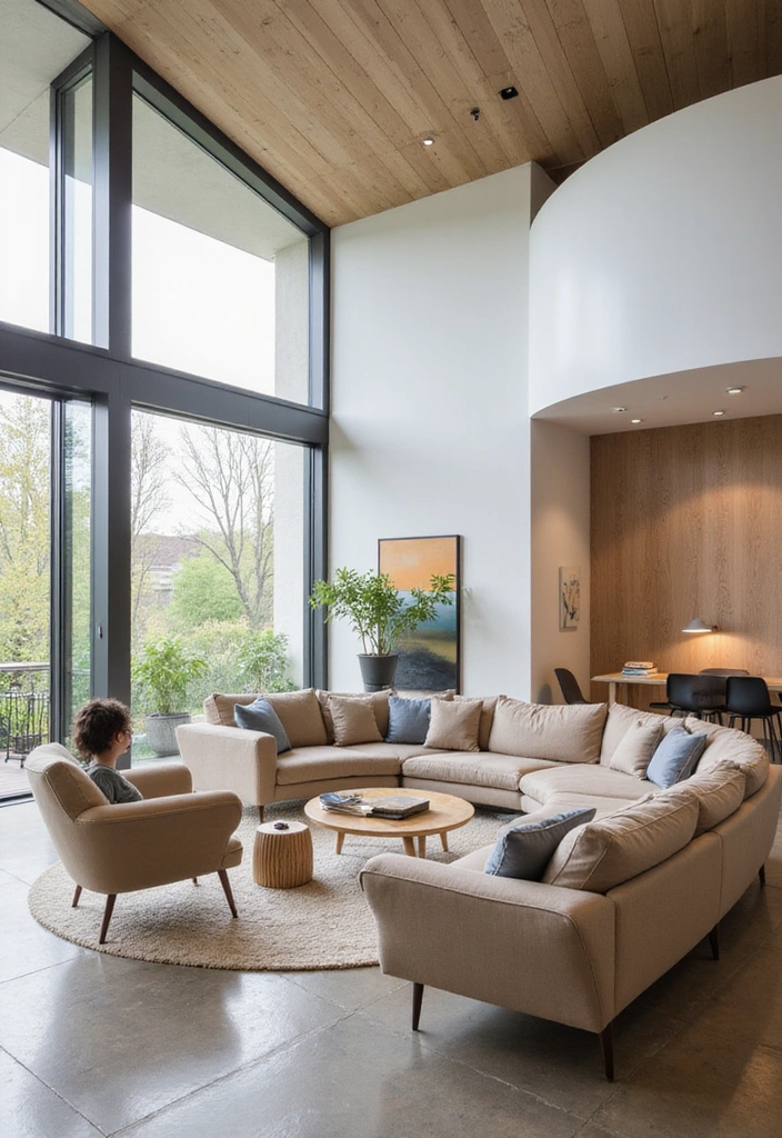 21 Modern Bohemian Living Room Ideas - 20. Open Spaces