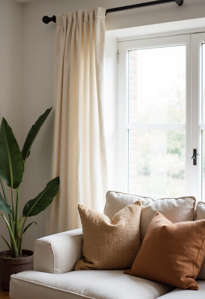 21 Modern Bohemian Living Room Ideas - 4. Eco-Friendly Fabrics