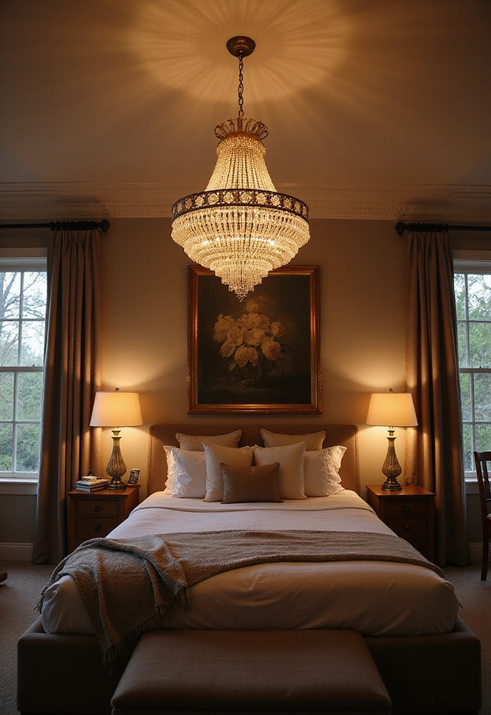 22 Baddie Bedroom Decor Ideas - 13. Unique Lighting Fixtures