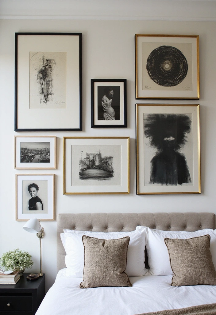 22 Baddie Bedroom Decor Ideas - 2. Statement Wall Art