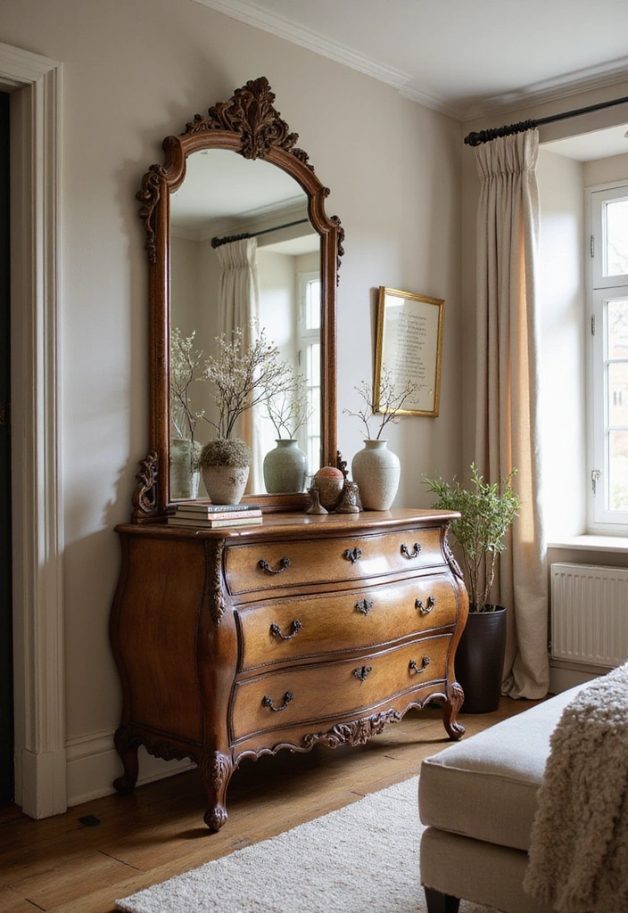 22 Baddie Bedroom Decor Ideas - 6. Vintage Touches