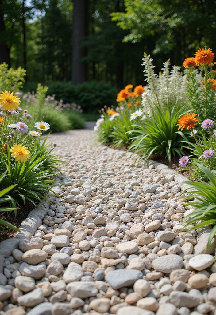 22 Front Yard Landscaping Ideas with Rocks - 17. Rock Mulch Alternatives