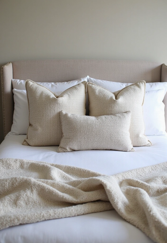 22 Master Bedroom Decor Ideas - 15. Cozy Throw Pillows