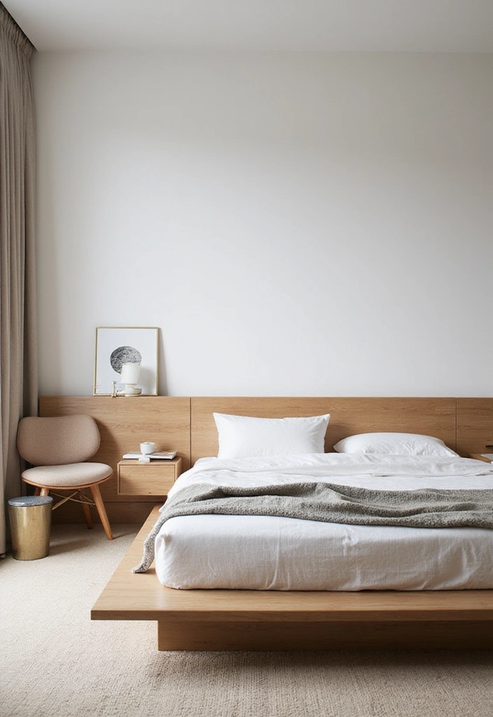 22 Master Bedroom Decor Ideas - 2. Minimalist Furniture