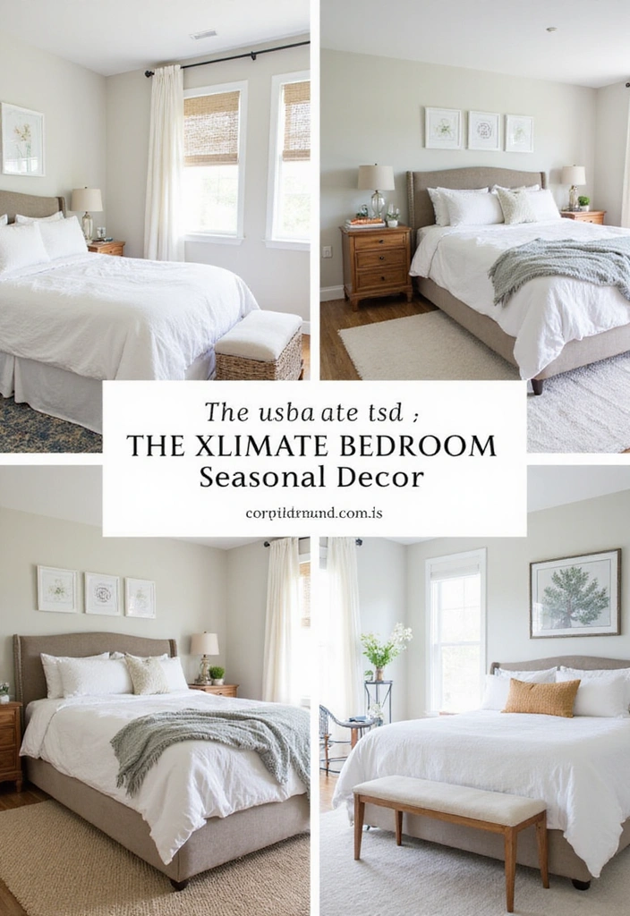 22 Master Bedroom Decor Ideas - 21. Seasonal Decor Changes