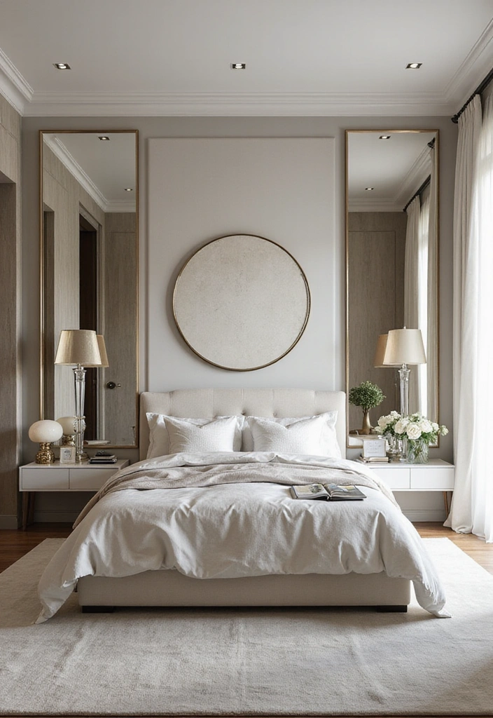 22 Master Bedroom Decor Ideas - 22. Reflective Surfaces