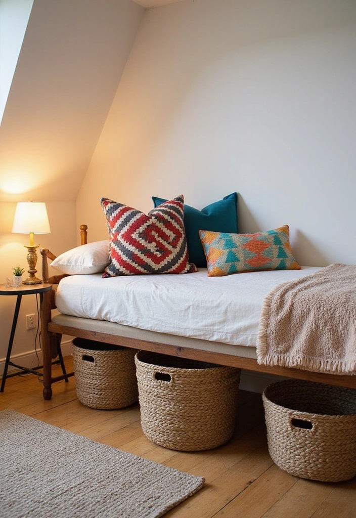 22 Small Attic Room Ideas with Low Ceilings - 3. Incorporate a Daybed for Multi-Functionality