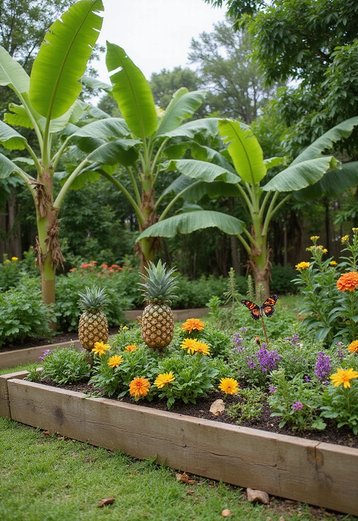 22 Tropical Landscaping Front Yard Ideas - 6. Tropical Fruit Garden