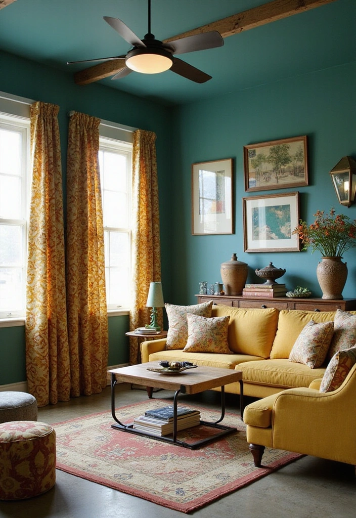 22 Vintage-Inspired Garage Man Cave Ideas - 14. Vintage Color Palettes