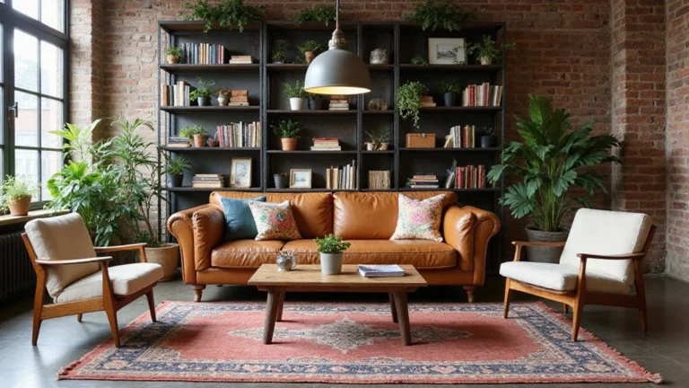 23 Boho Industrial Living Room Ideas