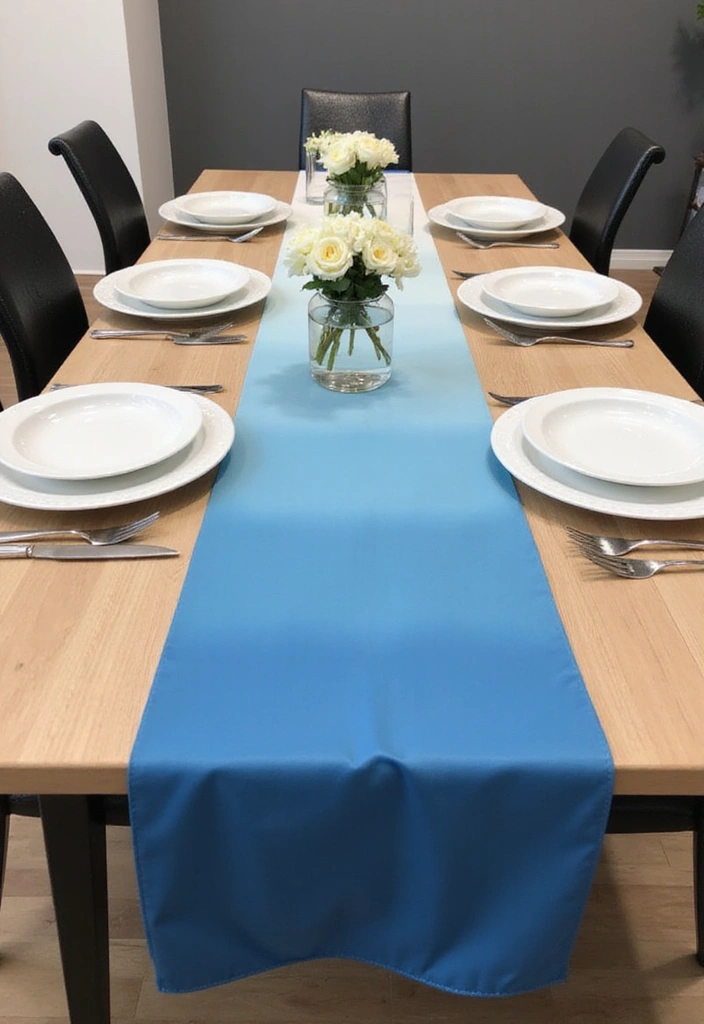 23 Dining Room Table Runner Ideas - 14. Ombre Runners