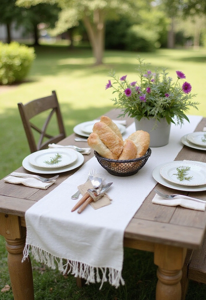 23 Dining Room Table Runner Ideas - 15. Reusable Wrap Runners