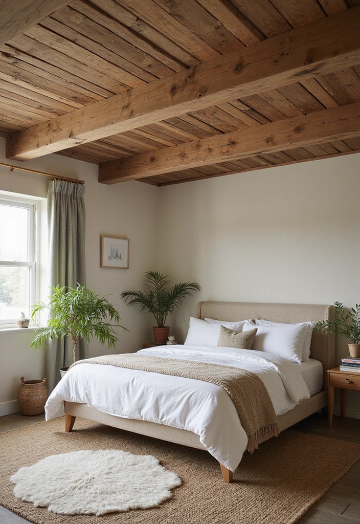 23 Stunning Bedroom Tray Ceiling Ideas for Luxurious Home Decor - 10. Eco-Friendly Ceiling Options