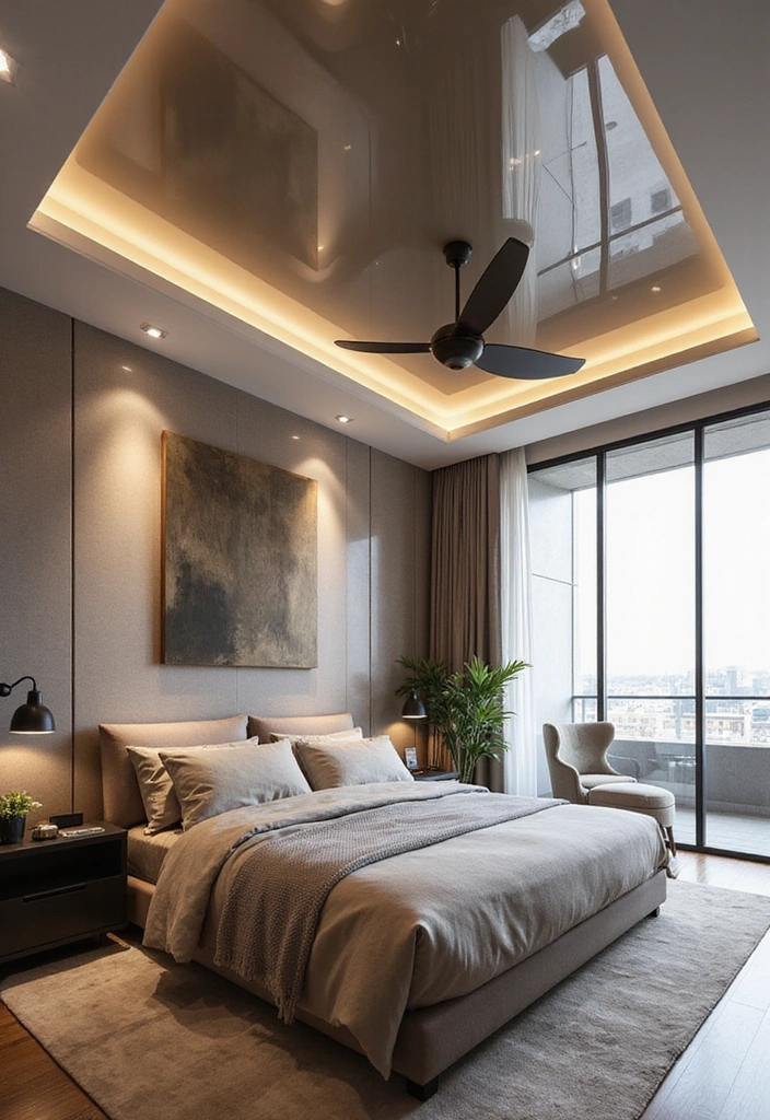 23 Stunning Bedroom Tray Ceiling Ideas for Luxurious Home Decor - 18. Floating Tray Ceilings