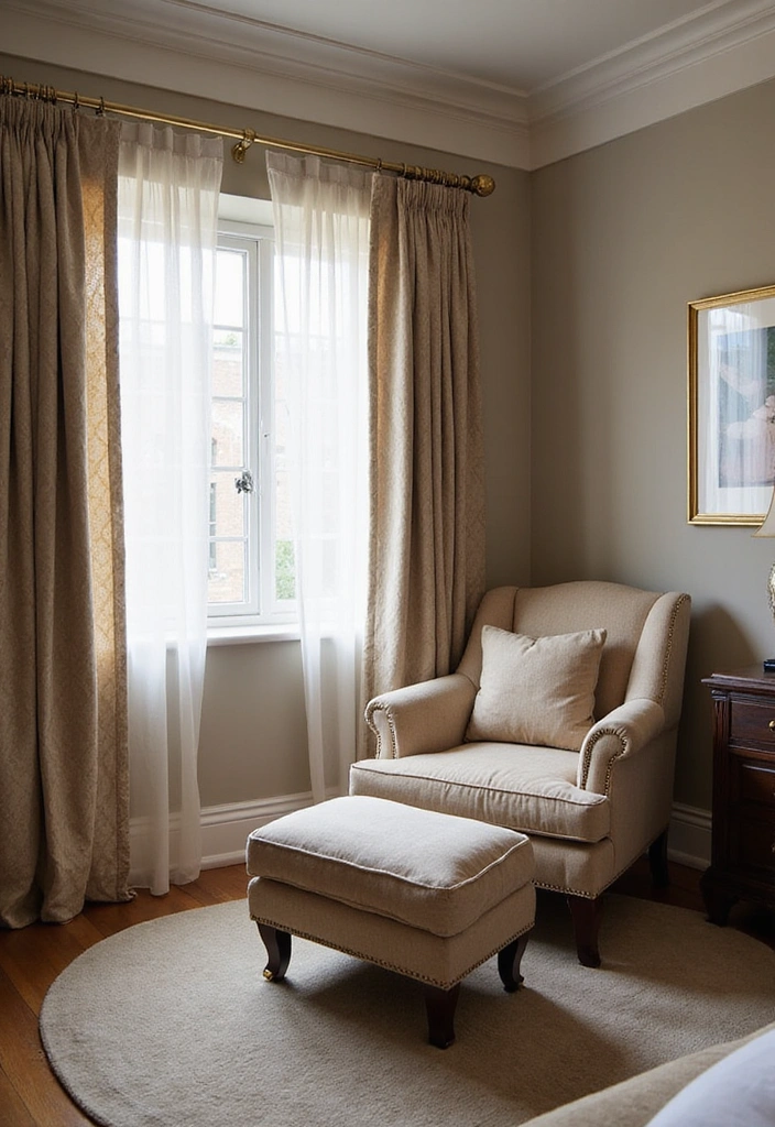24 Bedroom Chair Ideas for Lounging - 20. Elegant Club Chair for a Touch of Class