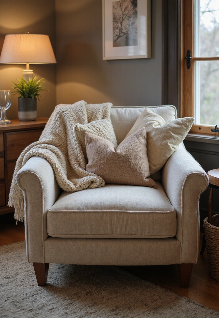 24 Bedroom Chair Ideas for Lounging - 24. Cozy Memory Foam Chair for Ultimate Comfort