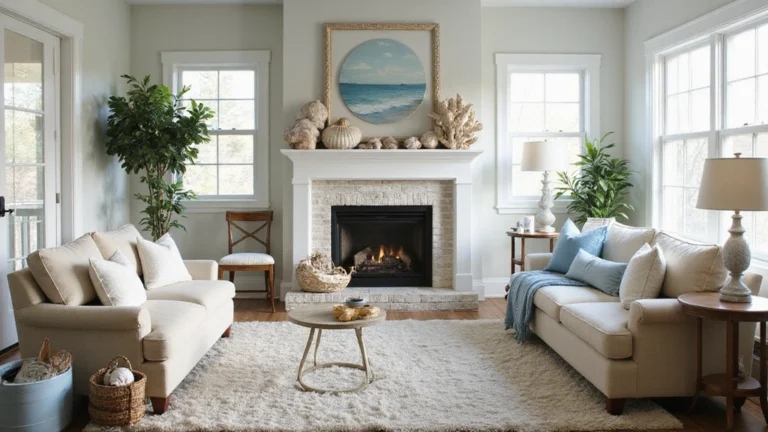24 Coastal Fireplace Ideas