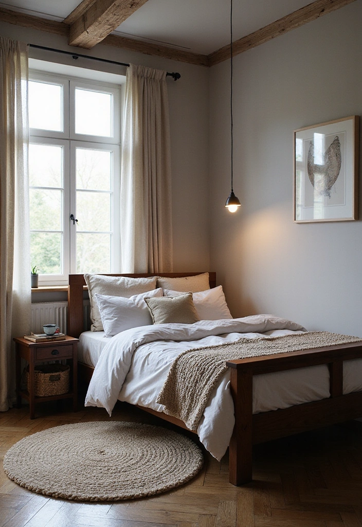 24 Dark Cozy Bedroom Ideas - 7. Scandinavian Warmth