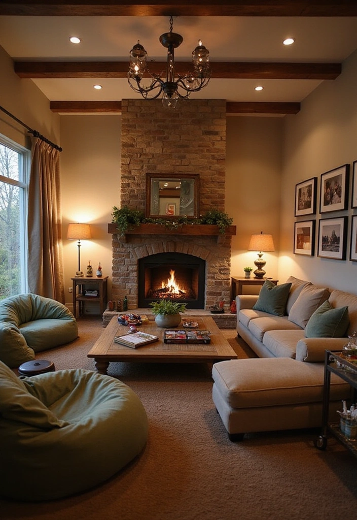 24 Game Room Ideas for Adults - 2. Cozy Game Lounge