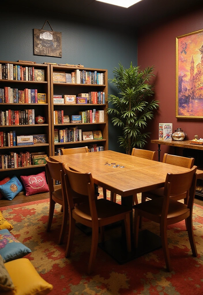 24 Game Room Ideas for Adults - 4. Board Game Bonanza