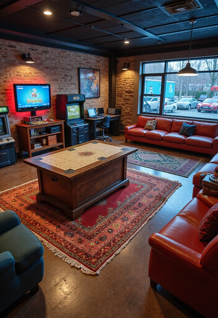 24 Game Room Ideas for Adults - 6. Themed Game Zones
