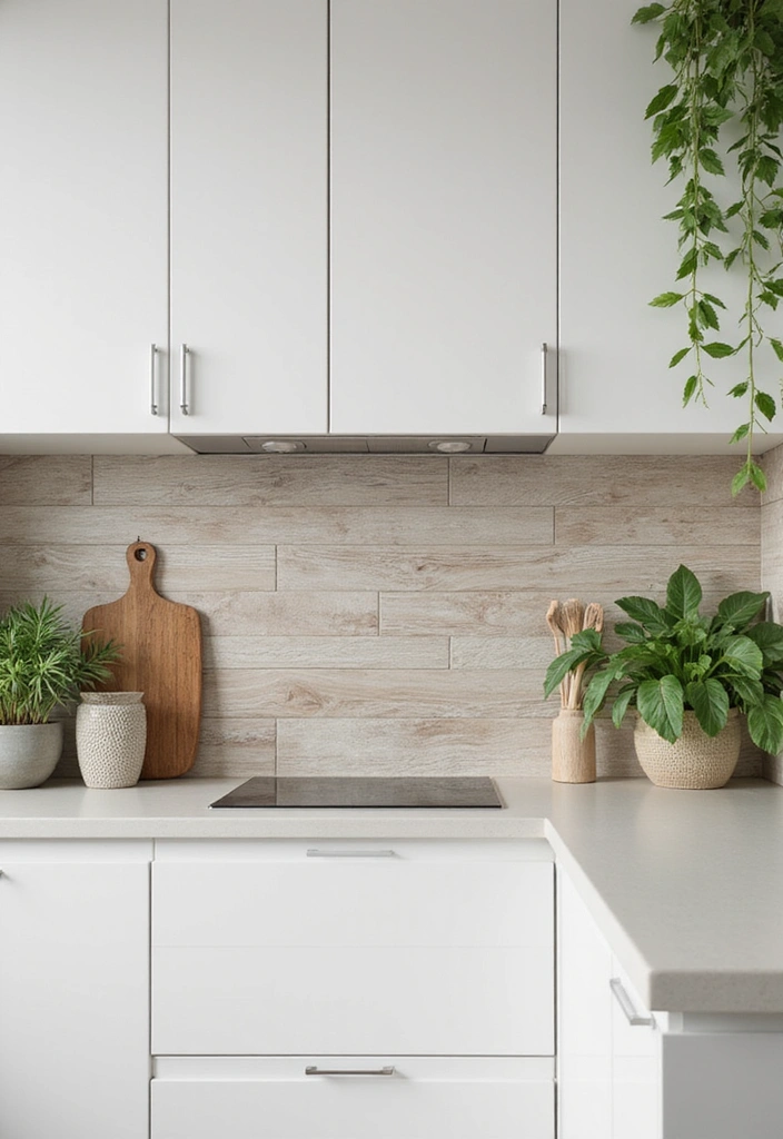 24 Kitchen Backsplash Ideas with White Cabinets - 22. Eco-Friendly Backsplash Options