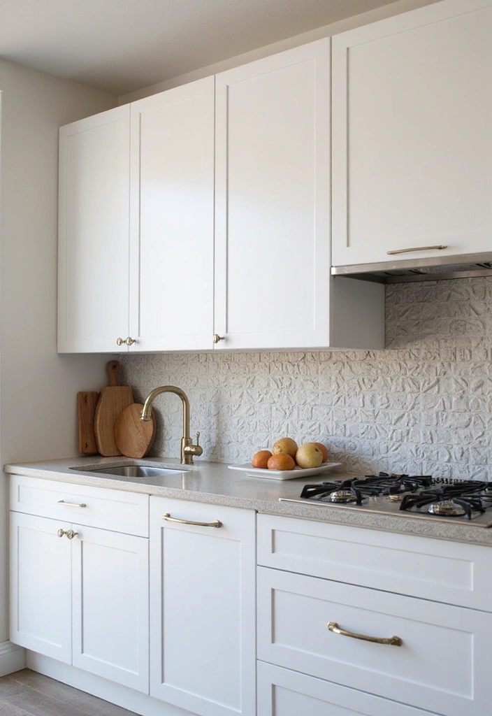 24 Kitchen Backsplash Ideas with White Cabinets - 8. Textured 3D Tiles