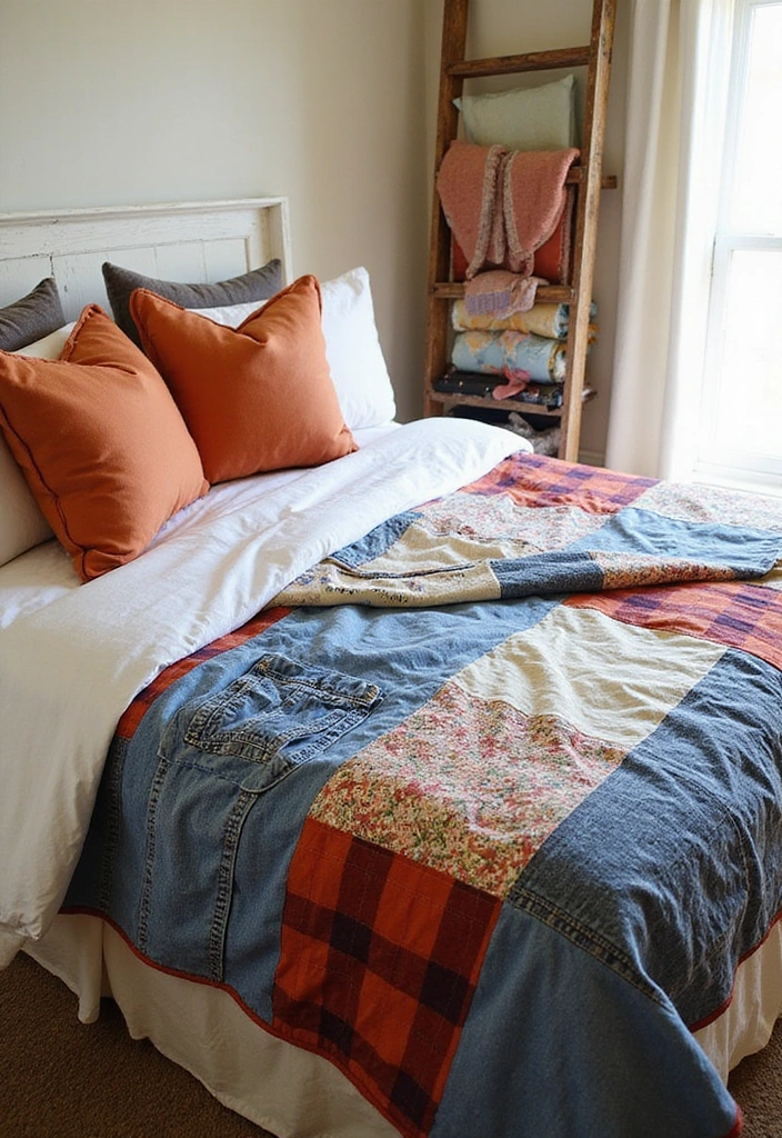 24 Western Bedding Ideas - 1. Rustic Patchwork Quilts