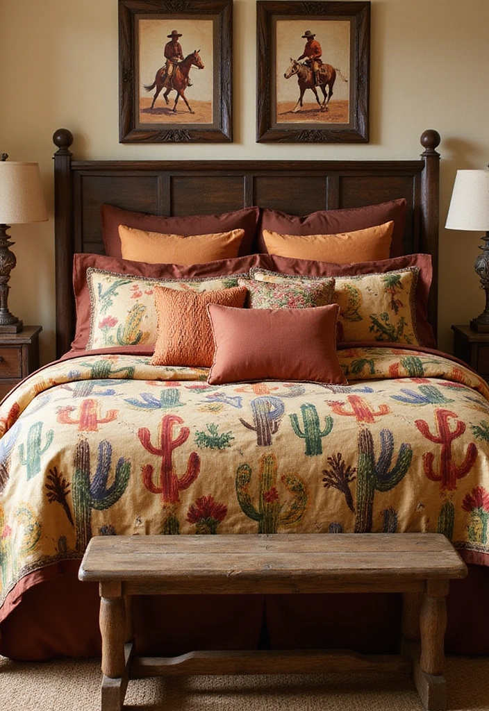 24 Western Bedding Ideas - 4. Wild West-Themed Duvet Covers