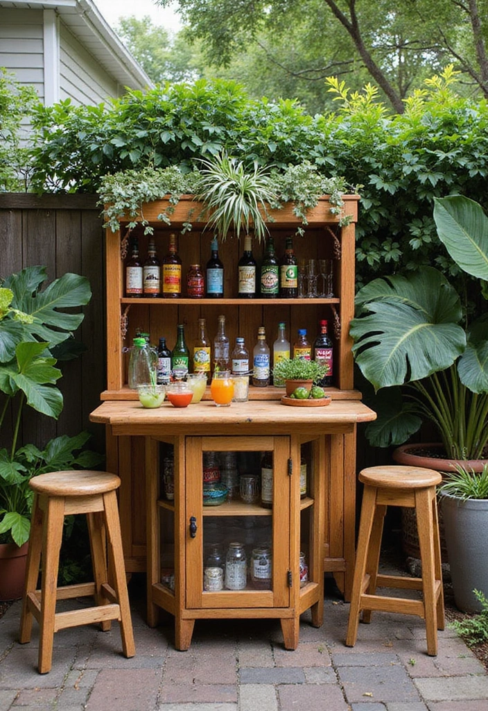 25 Bali Backyard Ideas: Transform Your Space into a Luxurious Retreat - 10. Tropical Bar Area