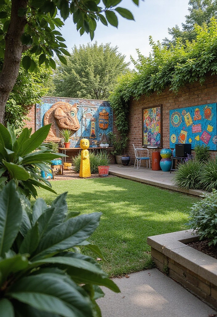 25 Bali Backyard Ideas: Transform Your Space into a Luxurious Retreat - 13. Outdoor Art Installations