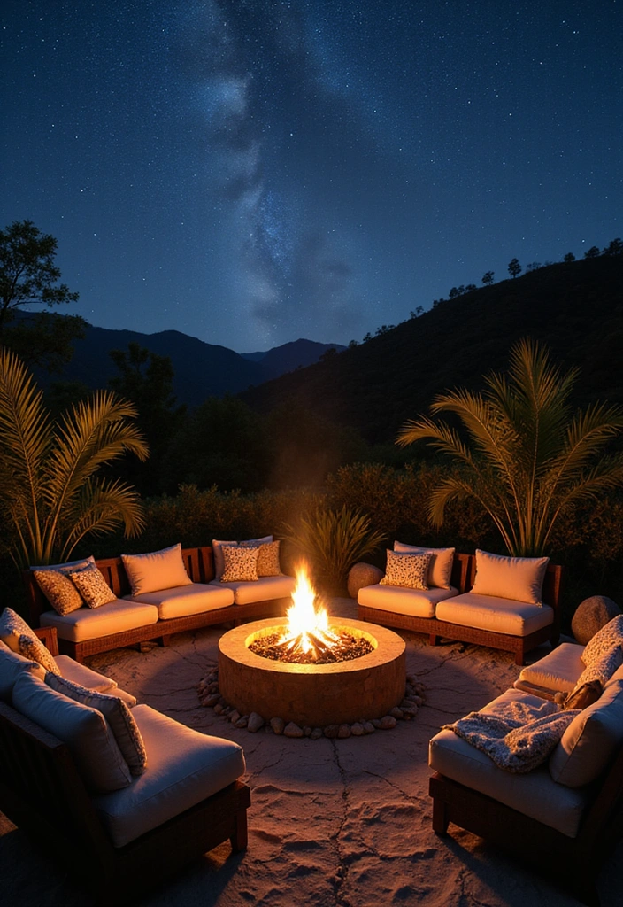 25 Bali Backyard Ideas: Transform Your Space into a Luxurious Retreat - 4. Cozy Fire Pit Area