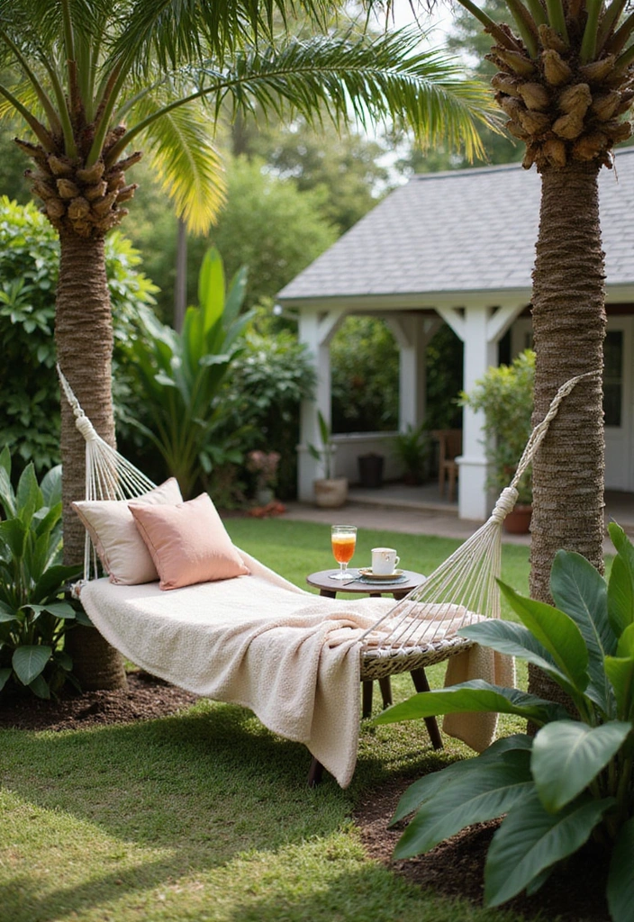 25 Bali Backyard Ideas: Transform Your Space into a Luxurious Retreat - 5. Hammock Paradise
